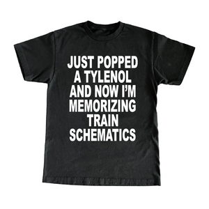 Just Popped A Tylenol And Now I'm Memorizing Train Schematics