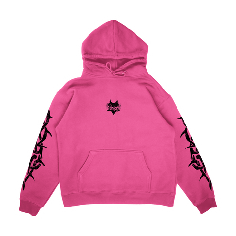 BUBBLE GUM PINK DYSTOPIA HOODIE