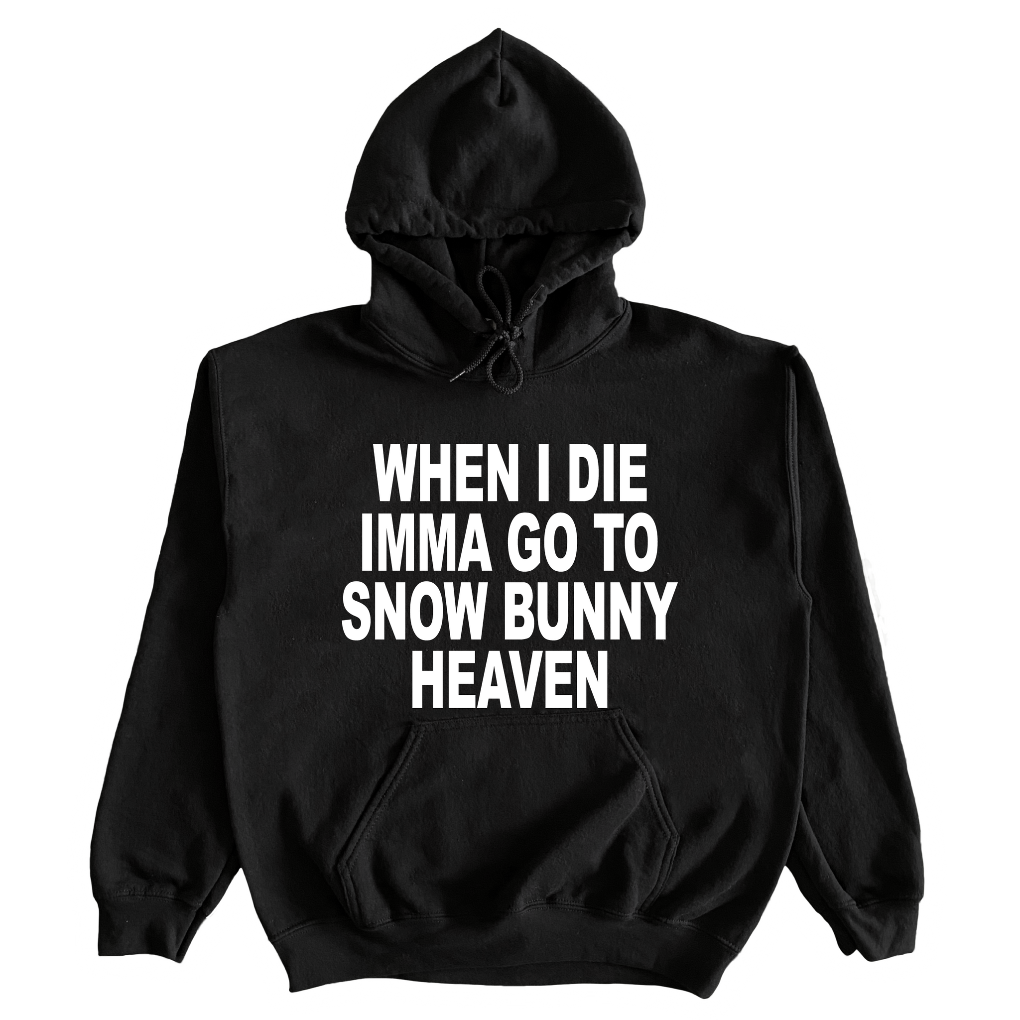 When I Die Imma Go To Snow Bunny Heaven Hoodie