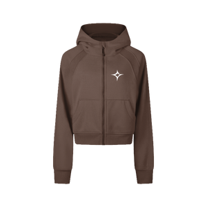 Women's Cropped Zip-up Hoodie